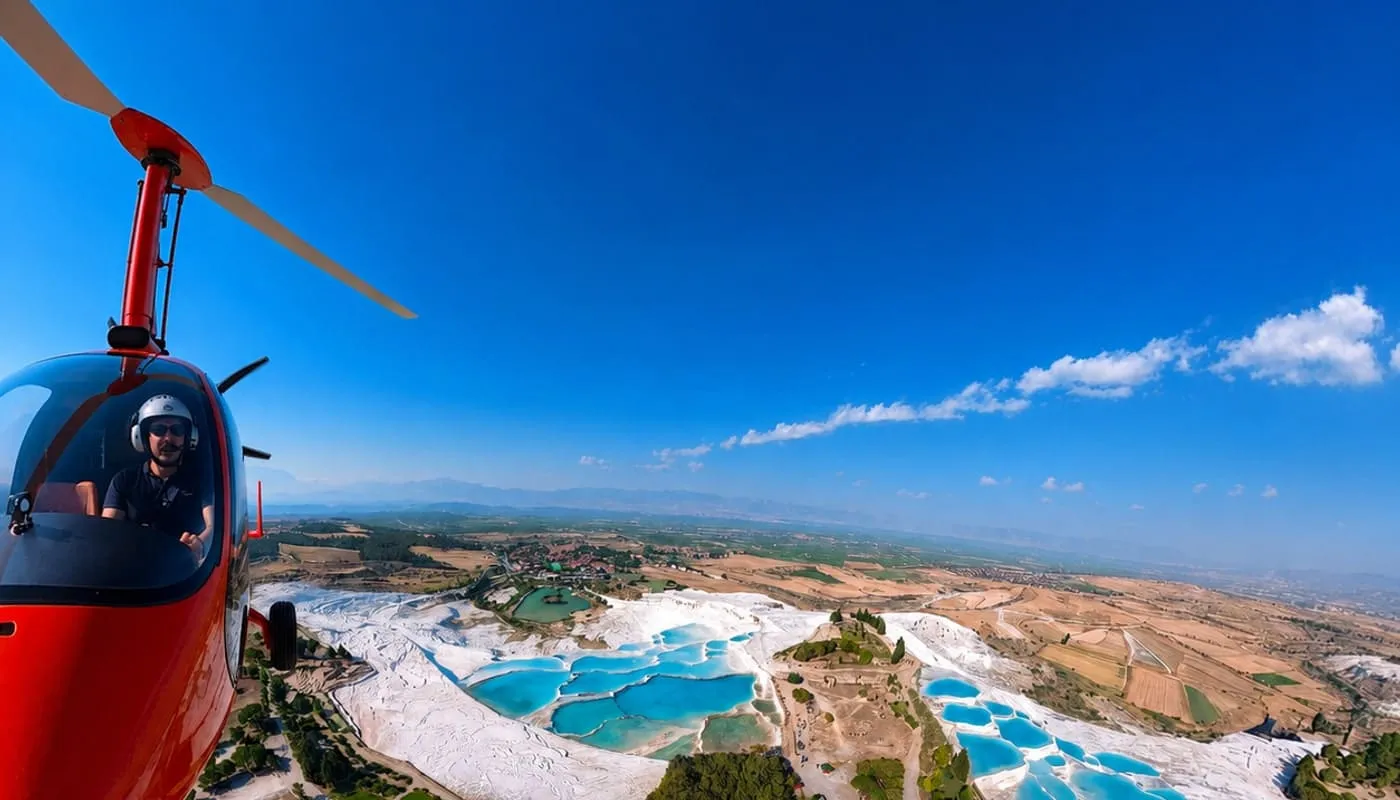 Pamukkale çıkışlı hava taksi ve özel bölge gyrocopter uçuşu