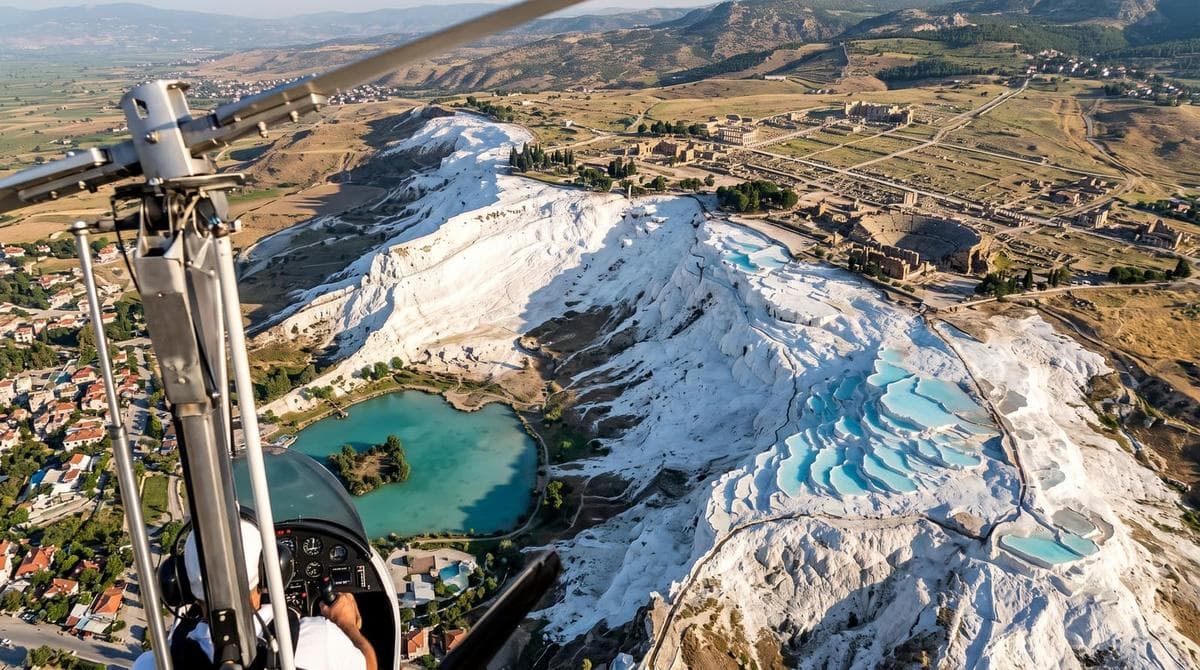 Pamukkale Gyrocopter Uçuşunda Nereler Görülür? Hava Seyri Rotaları ve Görülmesi Gereken 7 Yer